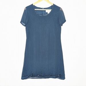 Beaded Blue Dress